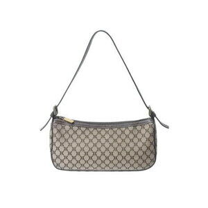 Celine Hobo Shoulder bag handbag Macadam canvas leather Green